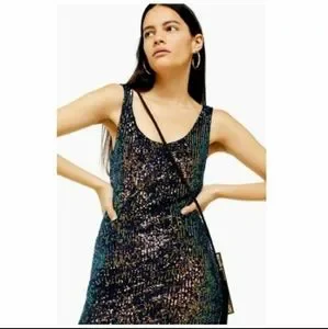 Topshop Dresses Topshop Sequin Mermaid Mini Dress Size